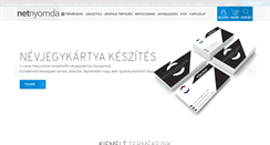 Desktop Screenshot of netnyomda.hu