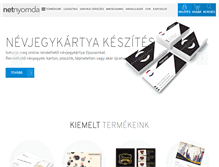 Tablet Screenshot of netnyomda.hu